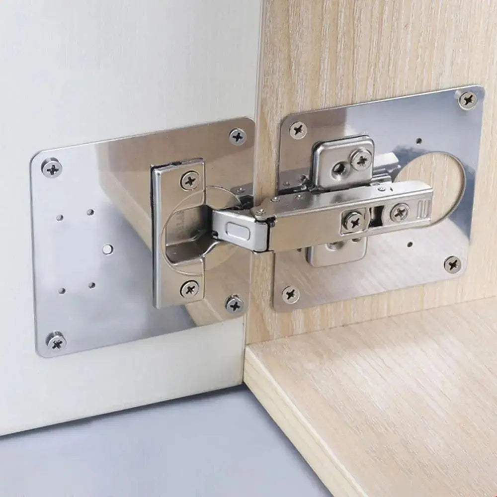 2+2 | Scharnier Reparaturplatten Set [INKLUSIVE Schrauben]