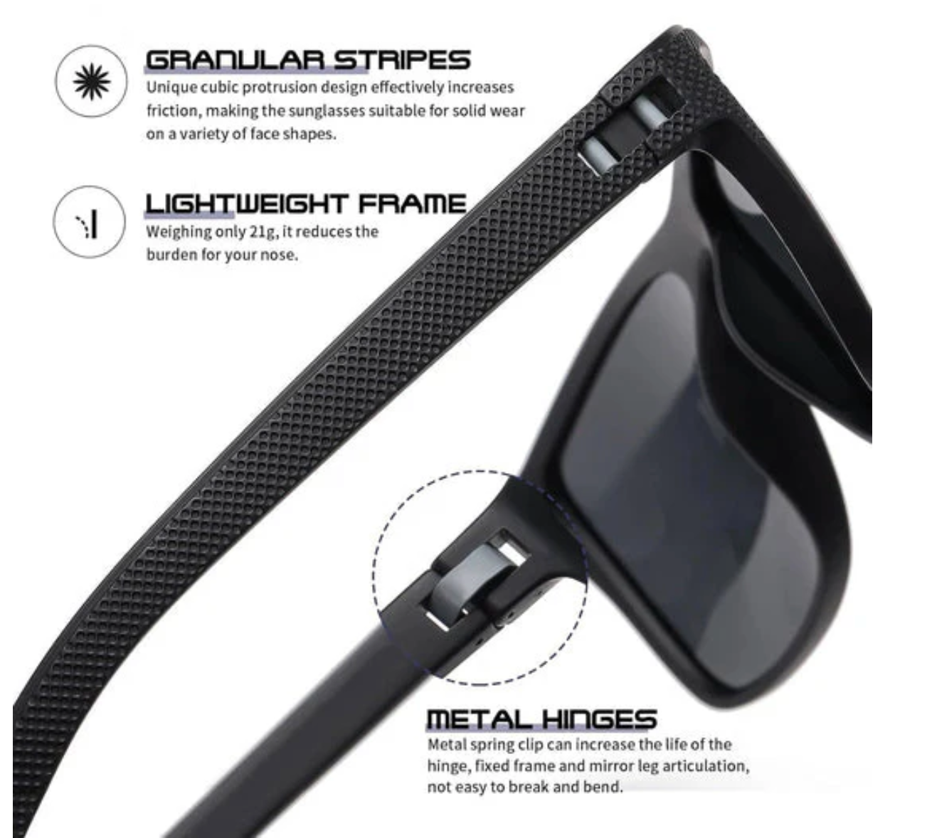 ZichtZeker 3-teilige Set Polaroid Sonnenbrillen – UV400 Schutz & Komfort | Brehn