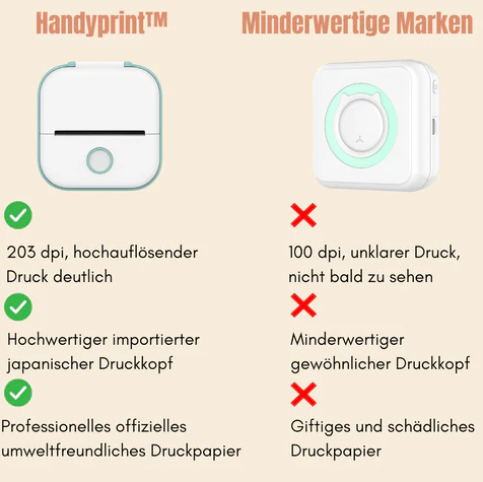 HandyPrint Drucker | Der Drucker für die Hosentasche