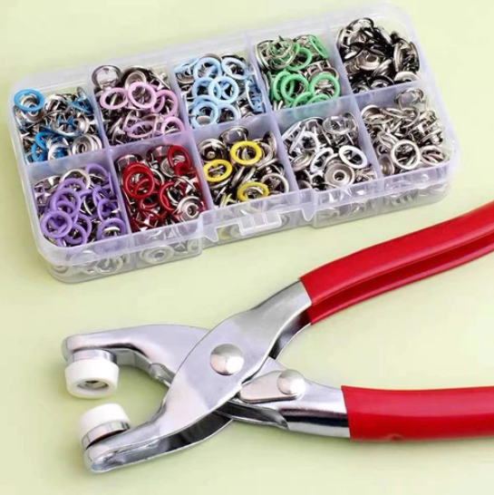 DIY-Set mit Metall-Druckknöpfen | Ihre Kleidung sieht wieder aus wie neu!