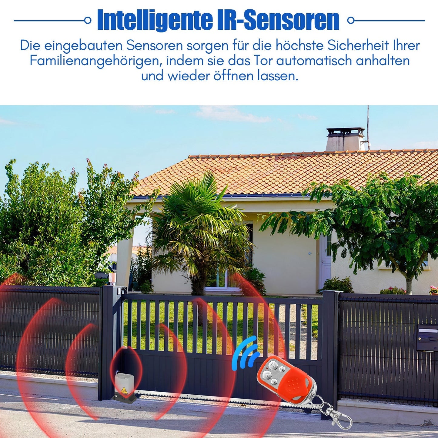 Schiebetorantrieb Garagentoröffner 370W/550W/750W | Brehn