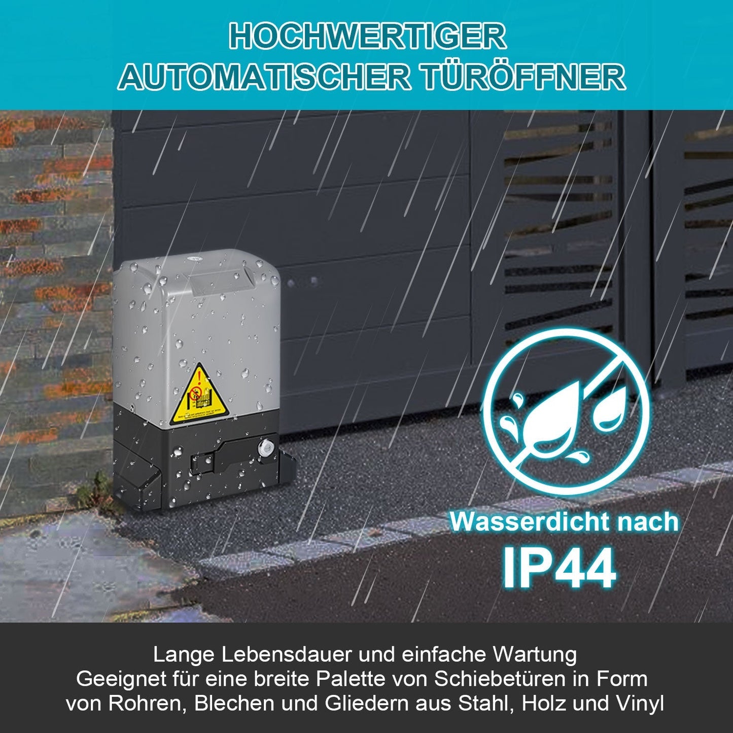 Schiebetorantrieb Garagentoröffner 370W/550W/750W | Brehn