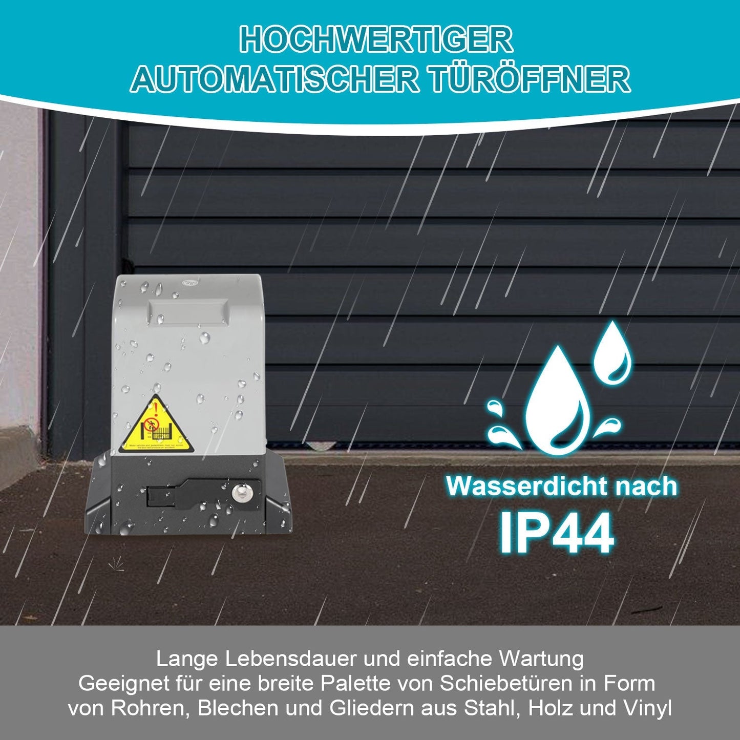Schiebetorantrieb Garagentorantrieb mit App-Steuerung 370W/550W | Brehn