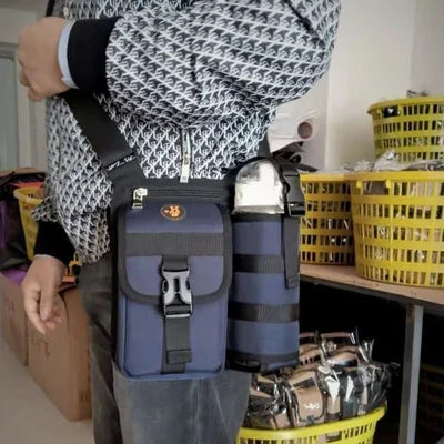 Schultertaschen mit Wasserflaschenhalter | Brehn