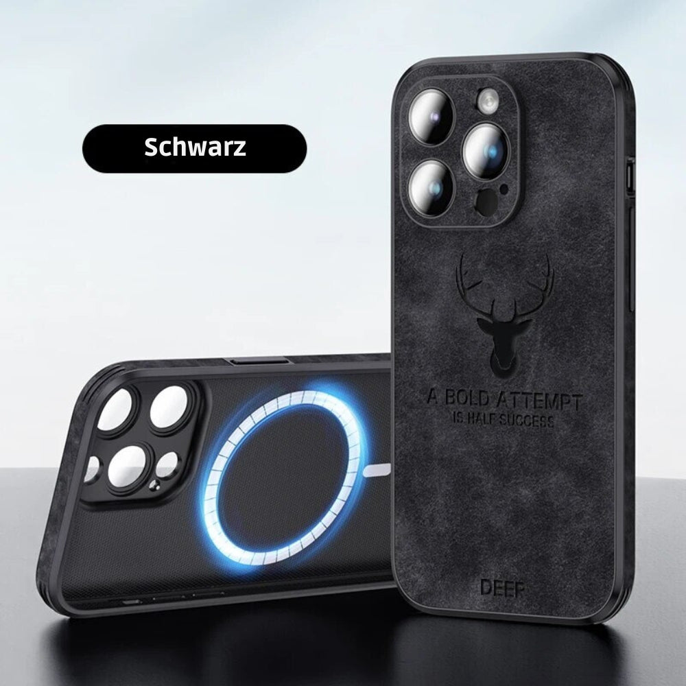 Brehn | Deer - Luxuriöse Leder-iPhone-Hülle mit stilvollem Design und stoßfestem Schutz