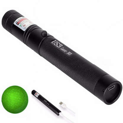 Brehn | Zelara-Power Laserpointer 303 - Wiederaufladbarer sichtbarer USB-Laserpointer mit hoher Leistung