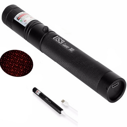 Brehn | Zelara-Power Laserpointer 303 - Wiederaufladbarer sichtbarer USB-Laserpointer mit hoher Leistung