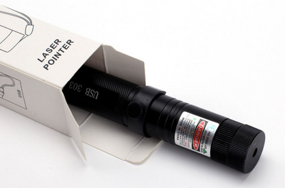 Brehn | Zelara-Power Laserpointer 303 - Wiederaufladbarer sichtbarer USB-Laserpointer mit hoher Leistung