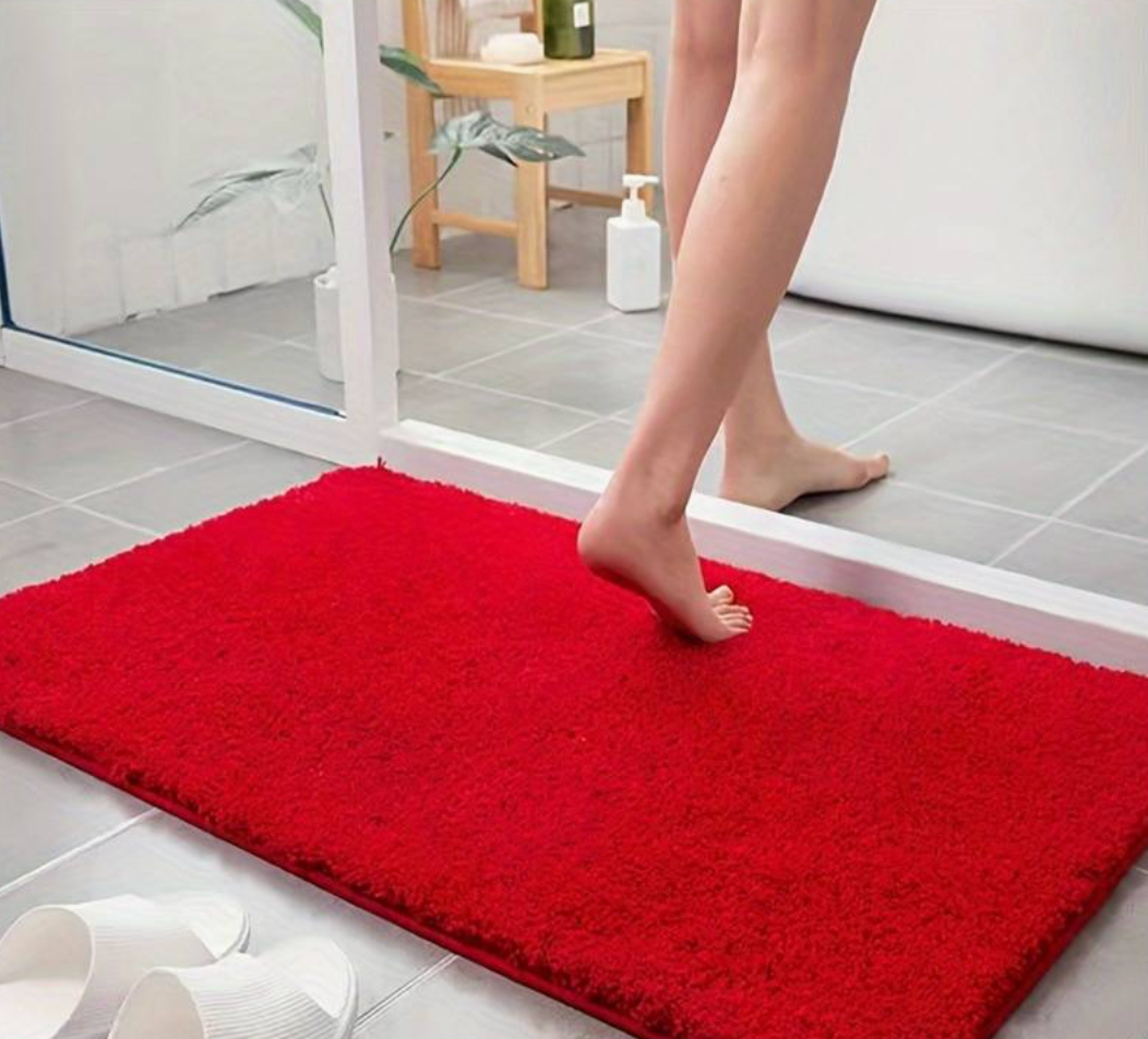 Dicke Mikrofaser-Badematte – weich, saugfähig, rutschfest – perfekt für Badezimmer und Schlafzimmer