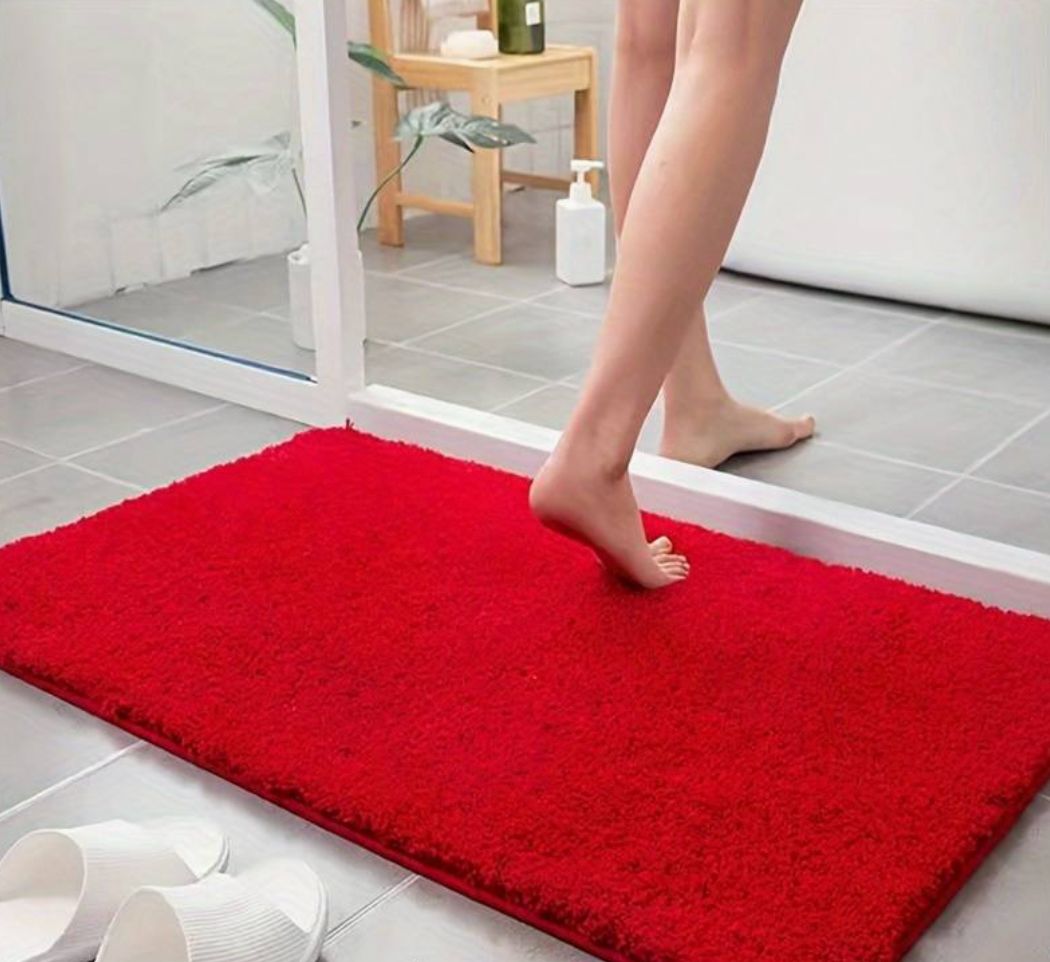 Dicker Mikrofaser-Badteppich - Weich, Saugfähig, Rutschfest - Perfekt für Bad und Schlafzimmer | Brehn