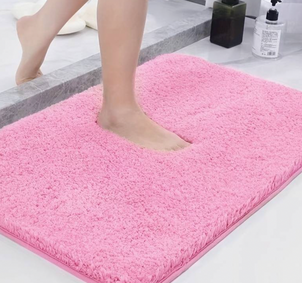 Dicker Mikrofaser-Badteppich - Weich, Saugfähig, Rutschfest - Perfekt für Bad und Schlafzimmer | Brehn