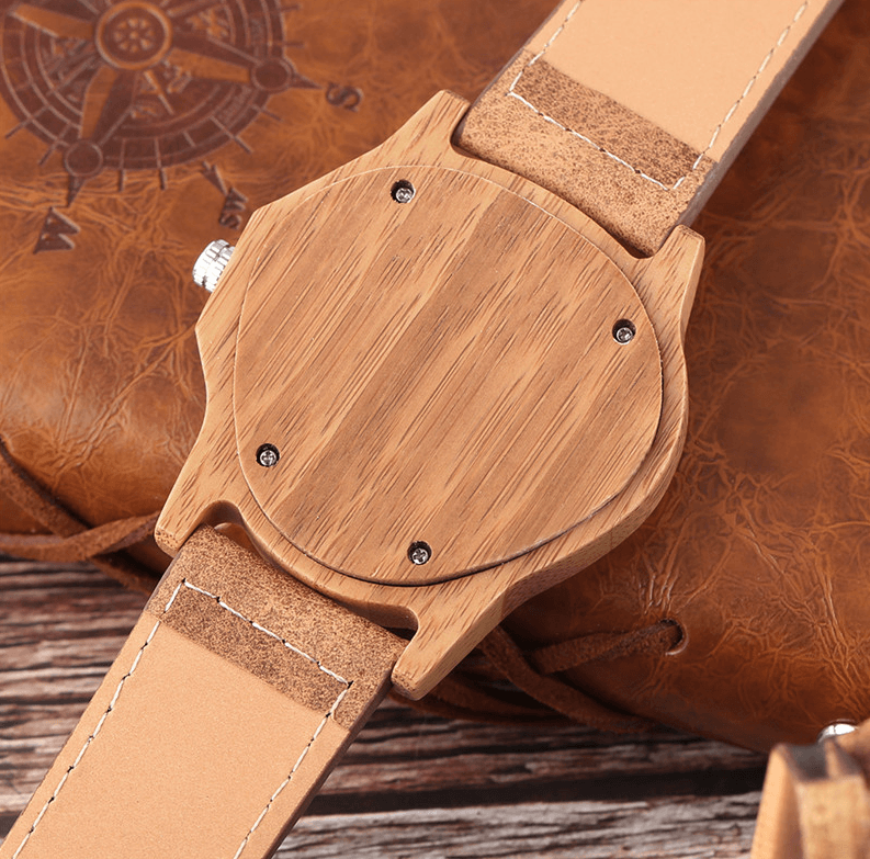 Brehn | Bambus Holz Uhr Quarz
