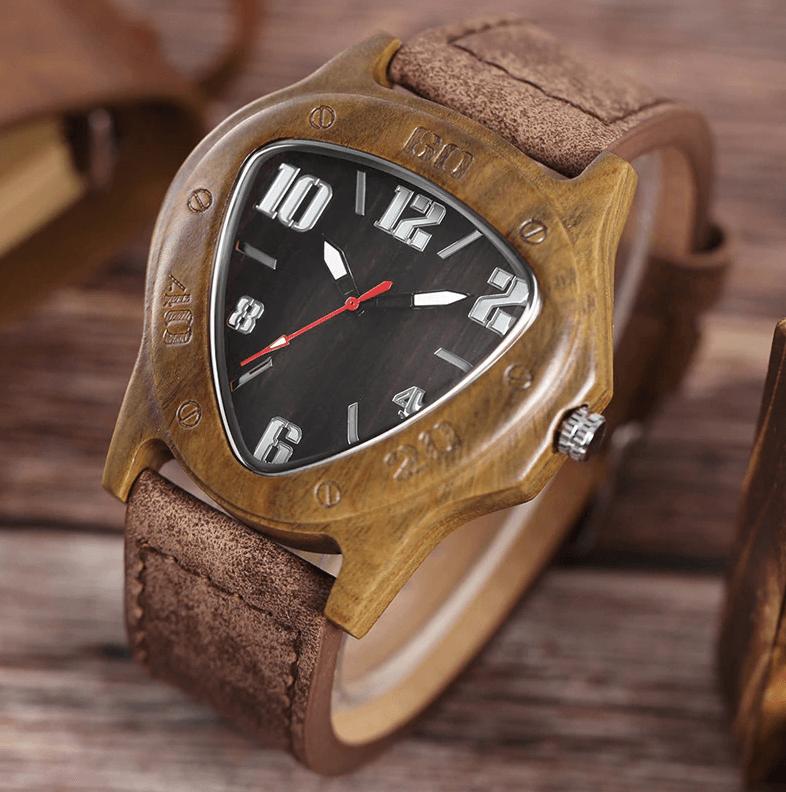 Brehn | Bambus Holz Uhr Quarz