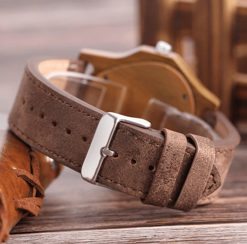 Brehn | Bambus Holz Uhr Quarz