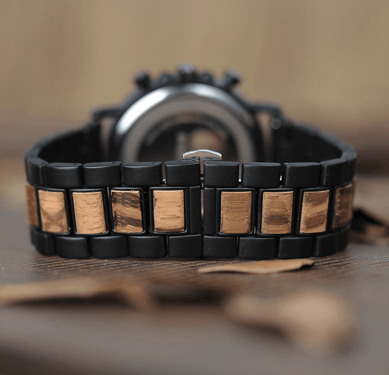Brehn | Holz Herren Uhr Militär Chronograph