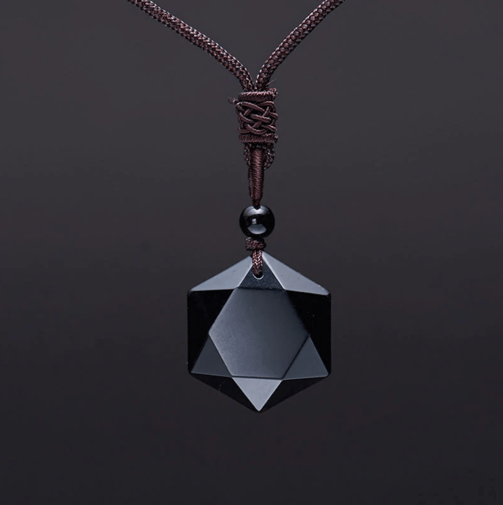 Brehn | Schwarzer Obsidian-Halskette