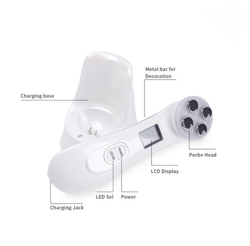Brehn | 5 in 1 RF & EMS LED Photon Mesotherapie Elektroporation Gesicht Schönheitsgerät