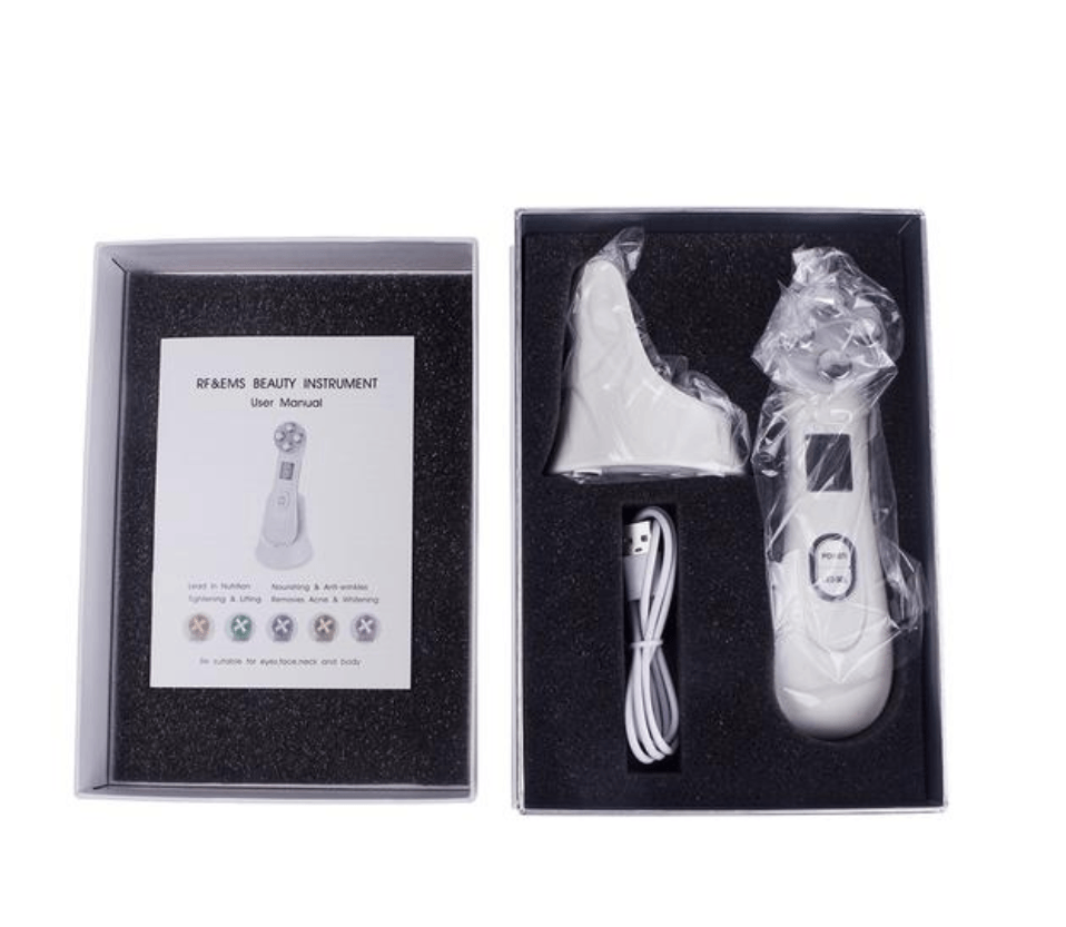 Brehn | 5 in 1 RF & EMS LED Photon Mesotherapie Elektroporation Gesicht Schönheitsgerät