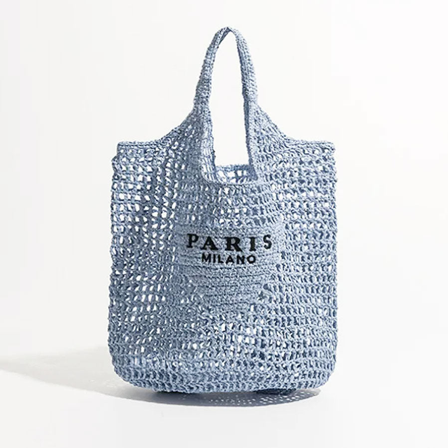 Brehn | Netzstrohstrick-Strandtasche