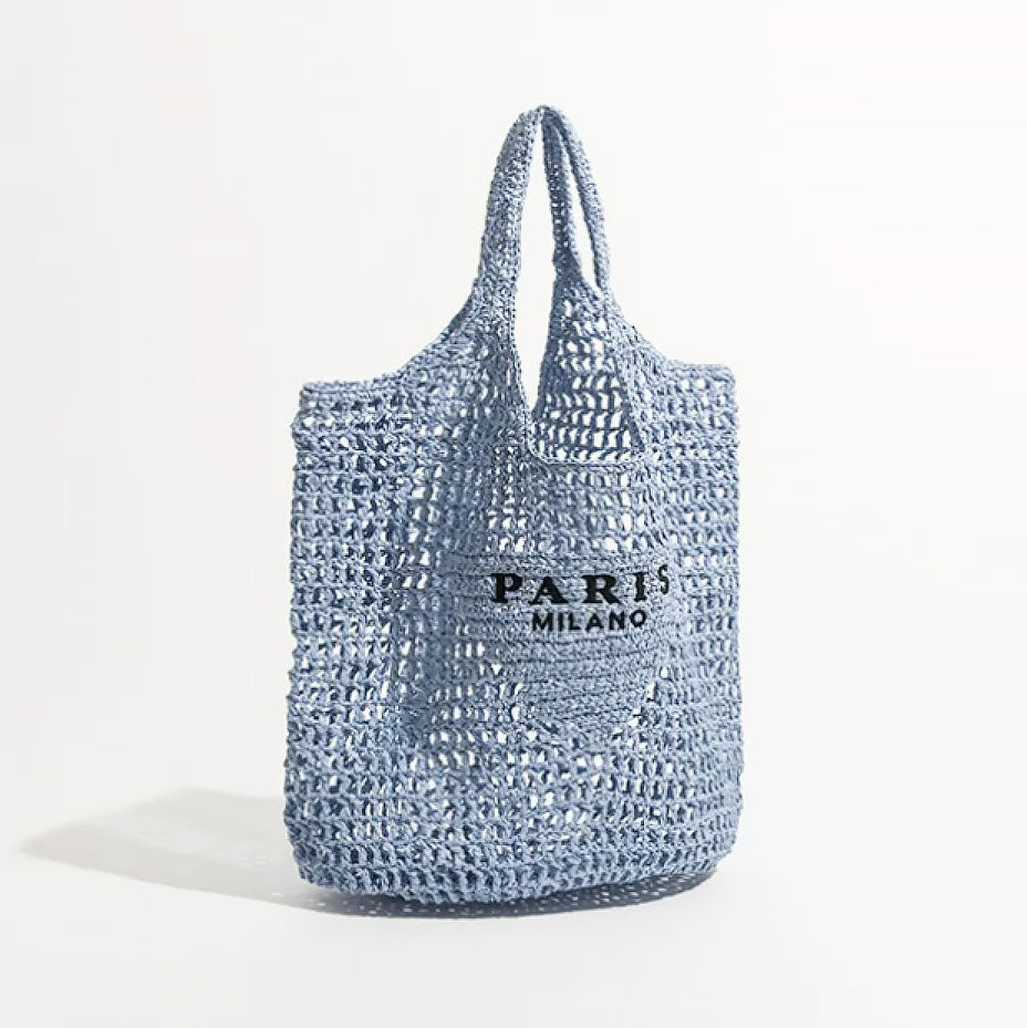 Brehn | Netzstrohstrick-Strandtasche