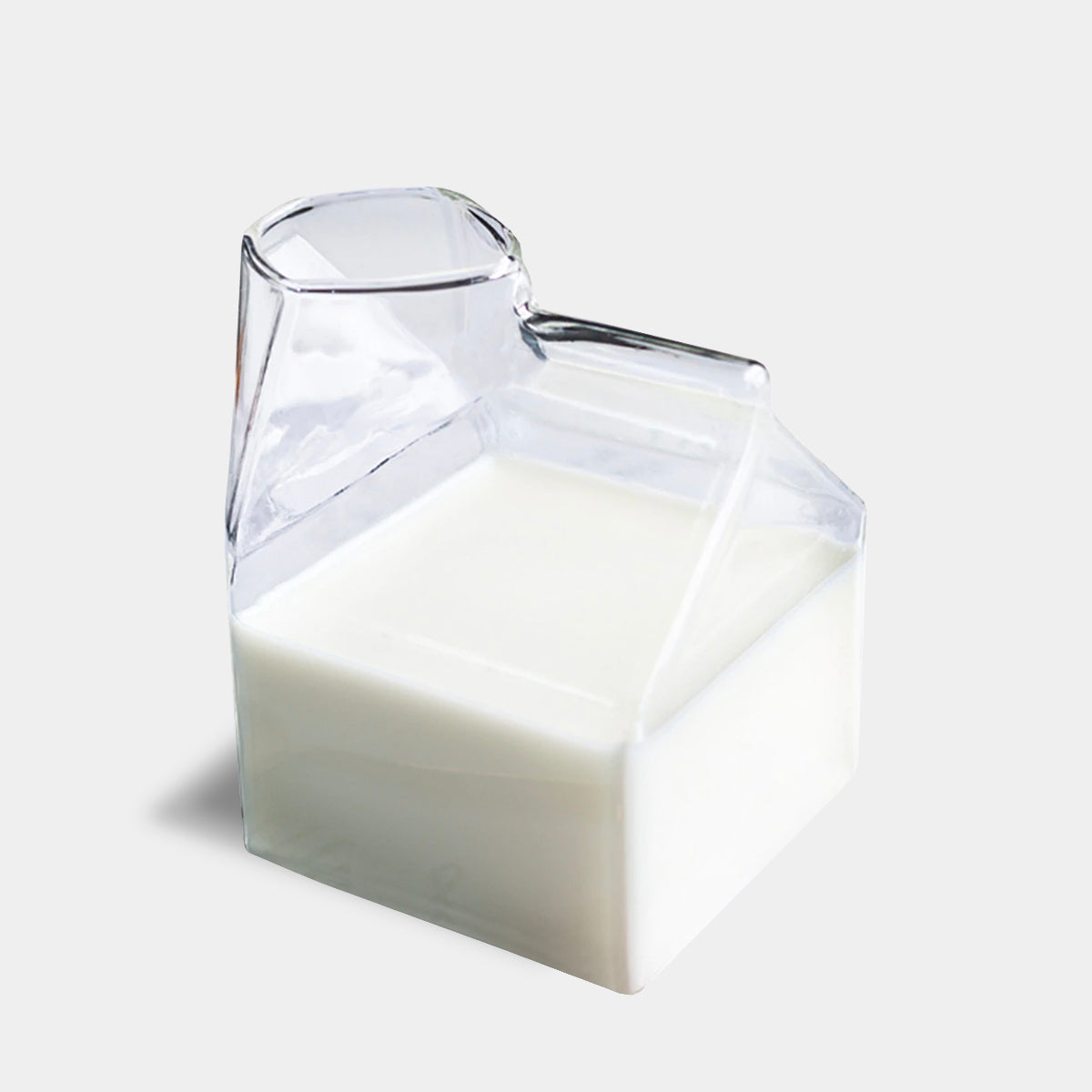 Glas Milchkarton Krug – 350ml Modern Borosilikat Kanne | Brehn