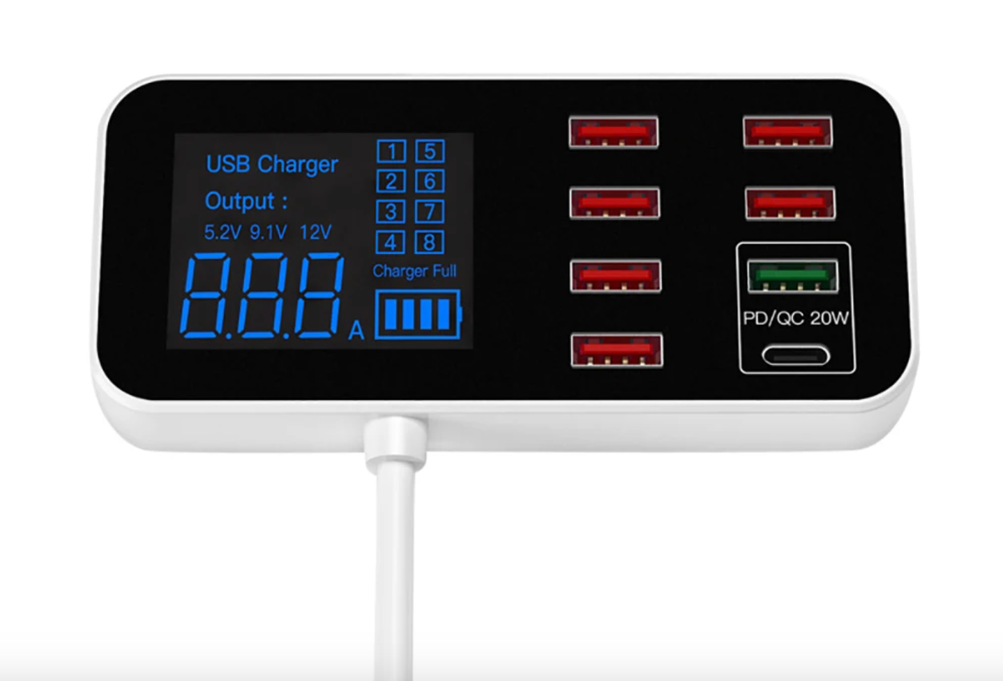 Brehn | Eindhoven Multi-USB-Ladegerät | Schnellladegerät für Netzadapter