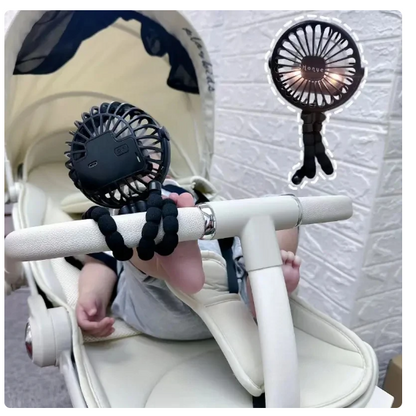 Kinderwagenventilator ohne Rotorblätter – Tragbar, Wiederaufladbar & Sicher für Babys | LittleChill CoolBreeze | Brehn