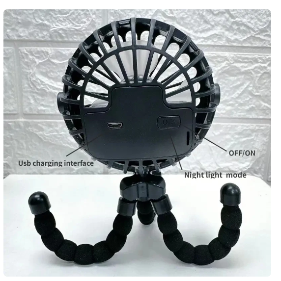 Kinderwagenventilator ohne Rotorblätter – Tragbar, Wiederaufladbar & Sicher für Babys | LittleChill CoolBreeze | Brehn