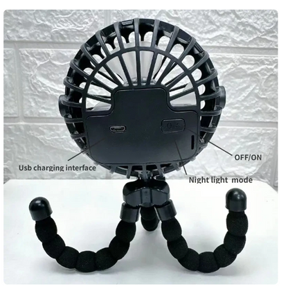 Kinderwagenventilator ohne Rotorblätter – Tragbar, Wiederaufladbar & Sicher für Babys | LittleChill CoolBreeze | Brehn