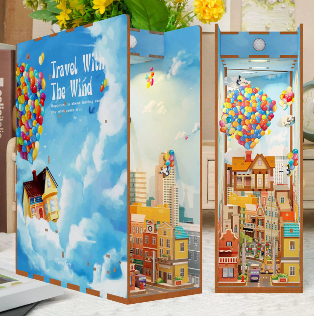 3D-Holz Puzzle DIY-Bücherregal Kit | Brehn
