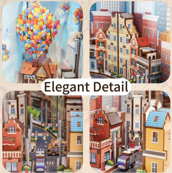 3D-Holz Puzzle DIY-Bücherregal Kit | Brehn