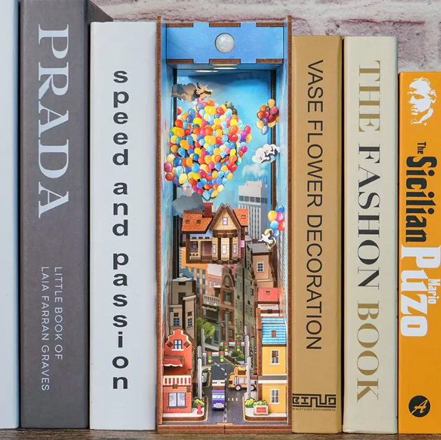 3D-Holz Puzzle DIY-Bücherregal Kit | Brehn