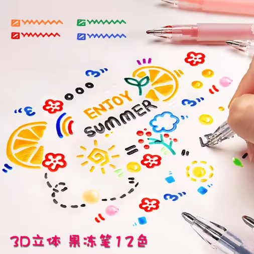 Brehn | Buntes Gelstift-Set für kreative 3D-Kunstwerke