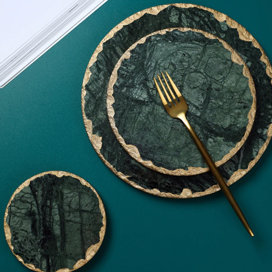 Grüne Marmorplatten Brehn