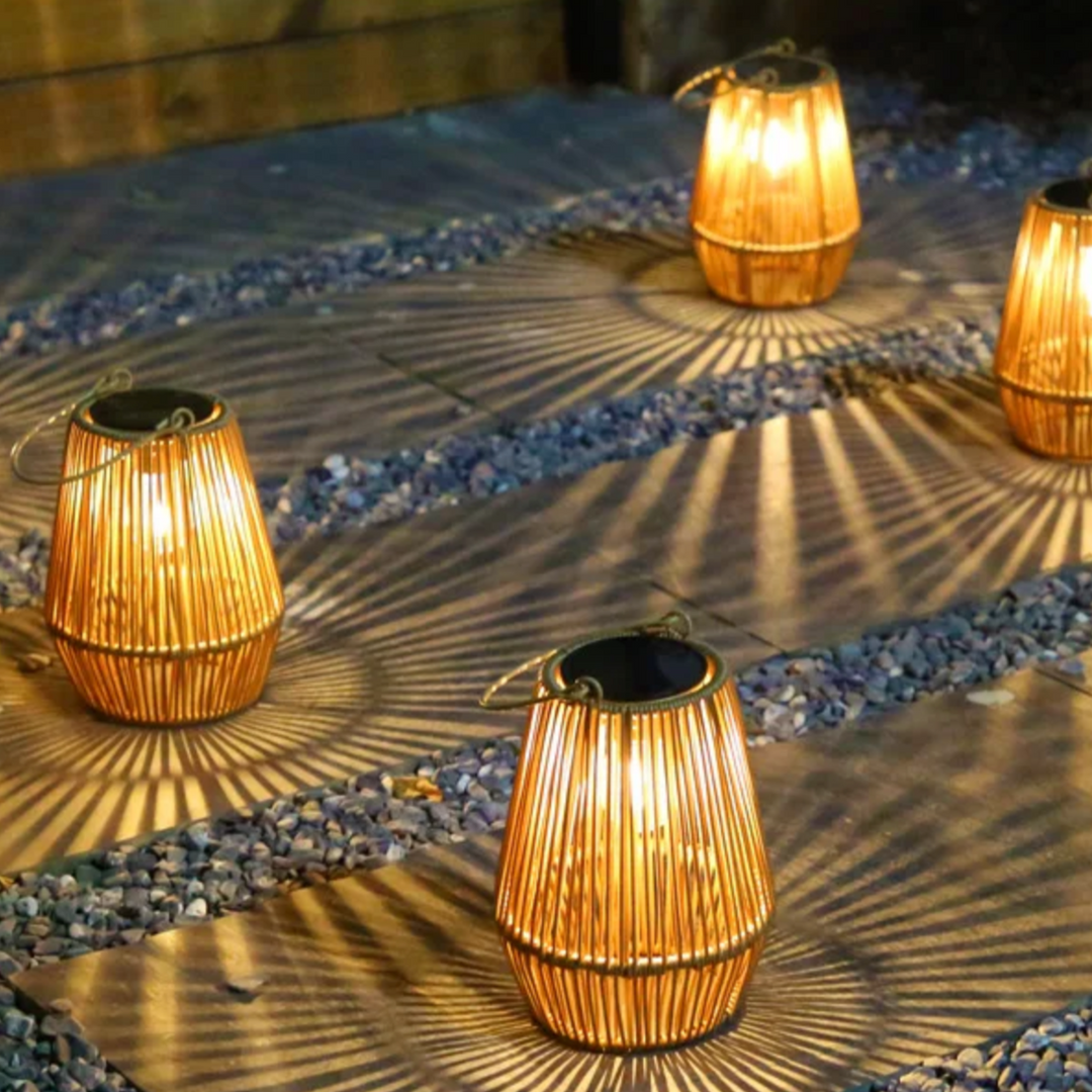 Solar Rattan Laterne Brehn