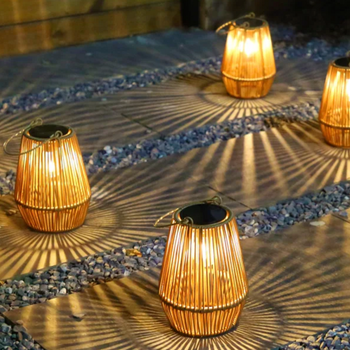 Solar Rattan Laterne Brehn