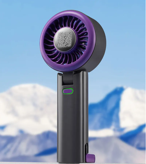 Skye Mini Ventilator mit Kühlplatte – Tragbarer Ventilator mit 100 Geschwindigkeiten und verstellbarem Luftzug | Brehn