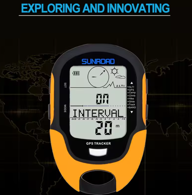 GPS-Tracker Outdoor Schwarz Orange | Brehn