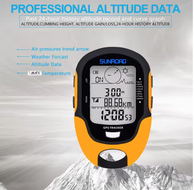 GPS-Tracker Outdoor Schwarz Orange | Brehn