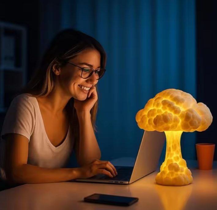 Pilzlampe LED Warmweiß Tischlampe | Brehn