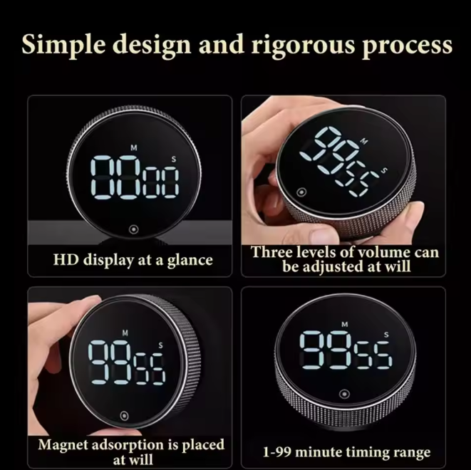 Digitaler Magnet-Küchentimer 99 Minuten | Brehn