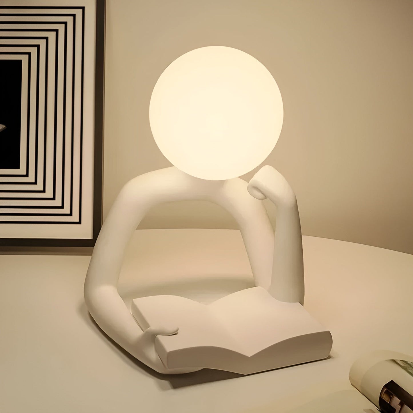 Aura Sculpt Lampe - Moderne Tischlampe mit abstraktem Design | Brehn