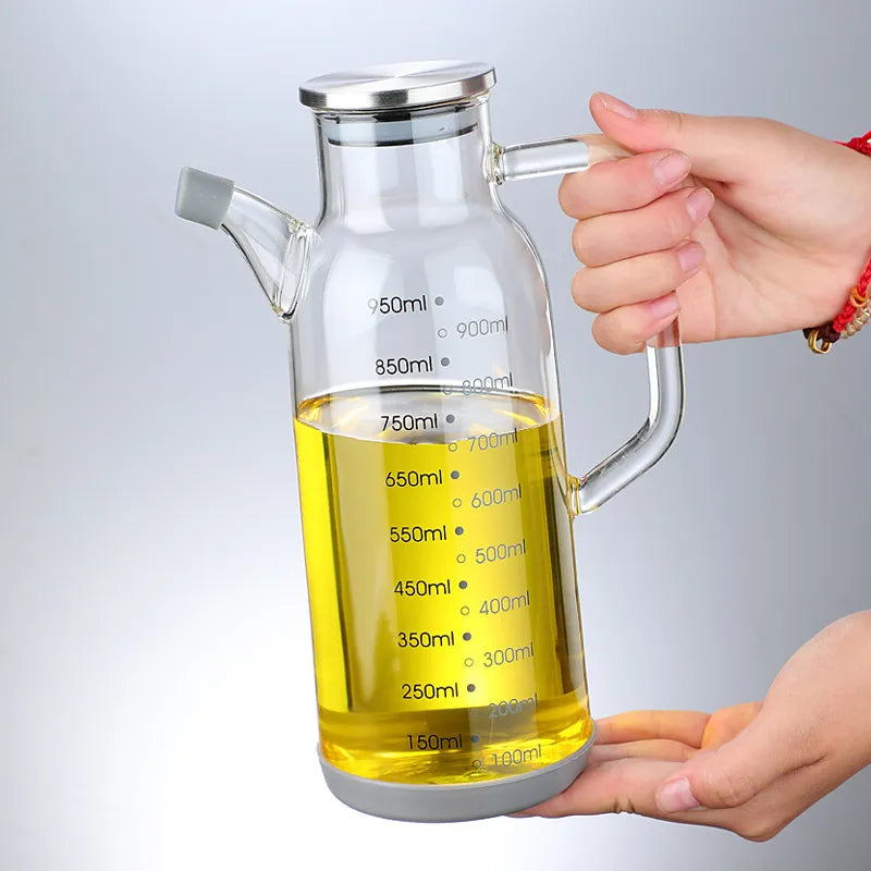 Glas Messwaage Ölspender Flasche