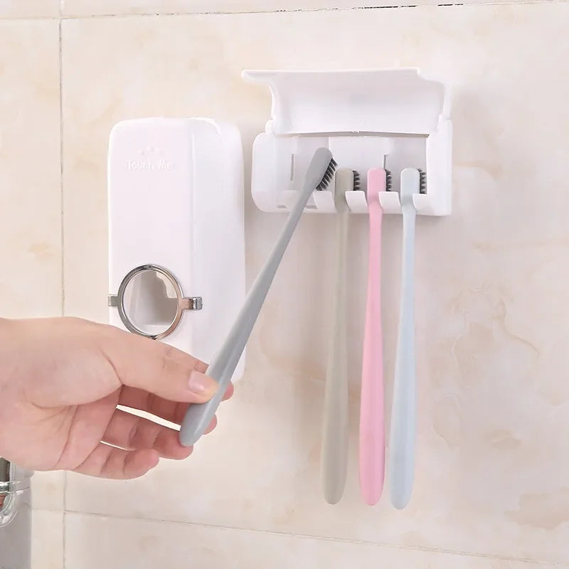 VIvolux | Automatischer Zahnpasta-Ausdrücker Zahnb Bürstenhalter