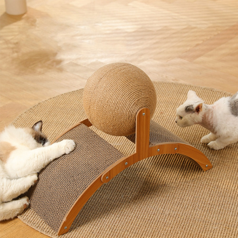 Brehn | Holz Katze Spaß Spiel Kratzbrett