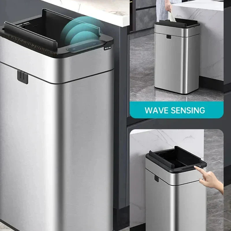 Brehn | Smart Edelstahl Automatischer Sensor Mülleimer