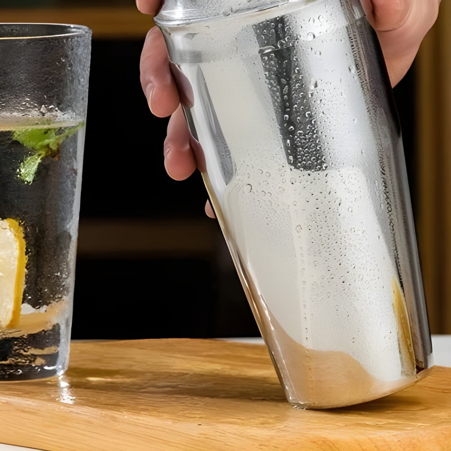 Cocktail-Shaker-Set aus Edelstahl – 10-teiliges Premium-Barkeeper-Set | Ideal für Mischgetränke und Partys | Brehn