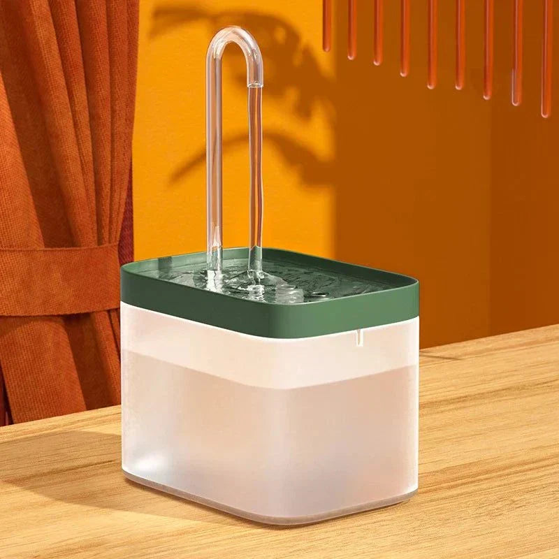 Brehn | Ultra-leise Haustier-Wasserbrunnen mit intelligenter Filtration - 1,5 l Edelstahl