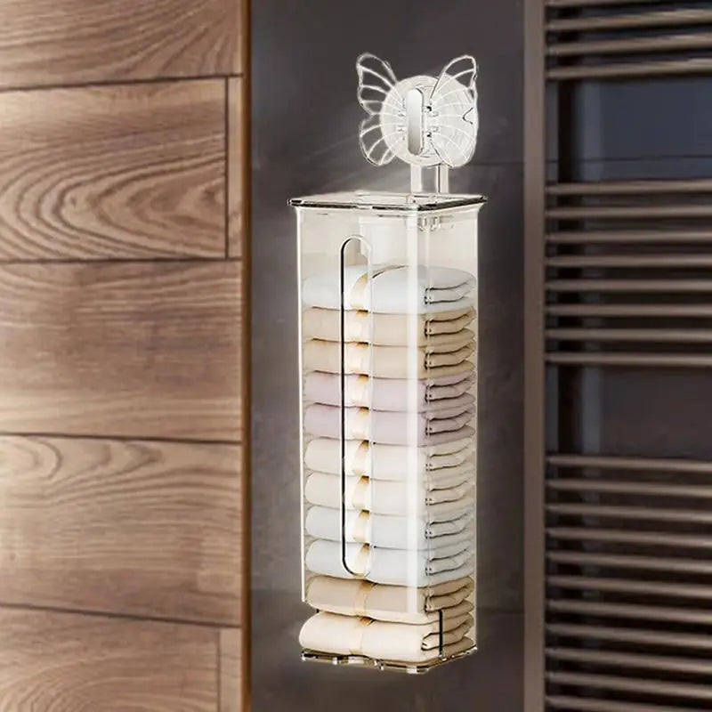 Brehn | Transparenter multifunktionaler wandmontierter Sockenorganisator