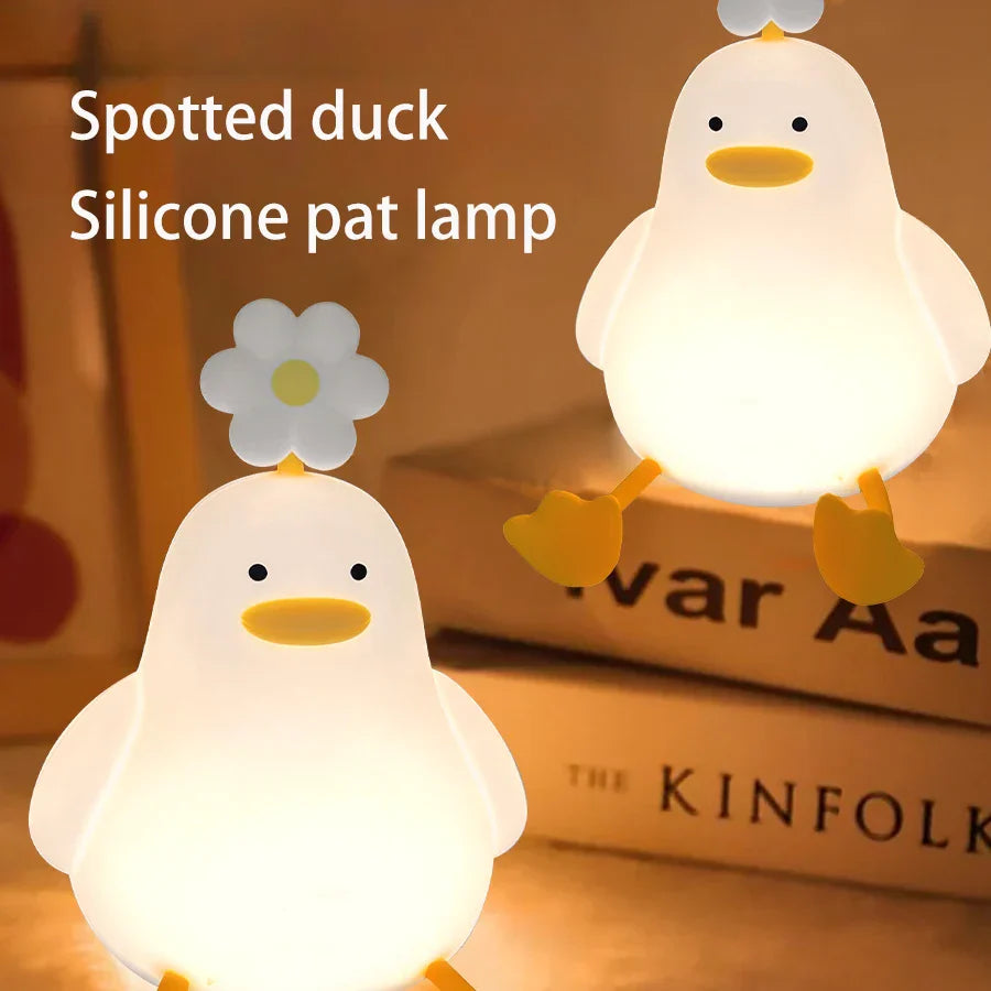 Brehn | Süßer Blumenente Telefonhalter Nachtlampe